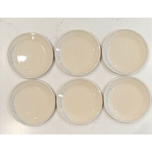 CORELLE BLUE LILY Set of 6 Dinner Plates 10 1/4" Retired Vintage